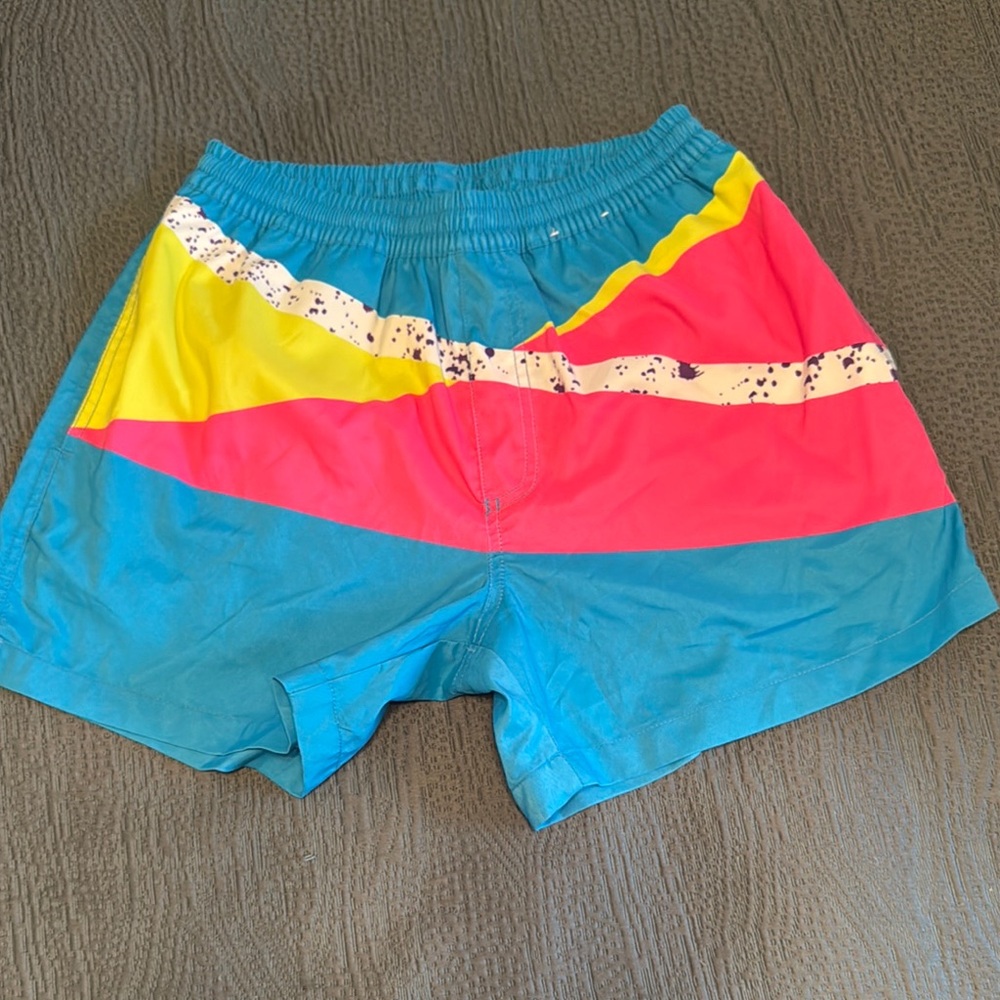 Mens Small “Chubbies” Colorful Swim Shorts